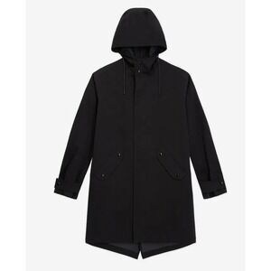 The Kooples NEW‎ Unisex Cotton Hooded Parka Jacket Black Size X-Small MSRP $420